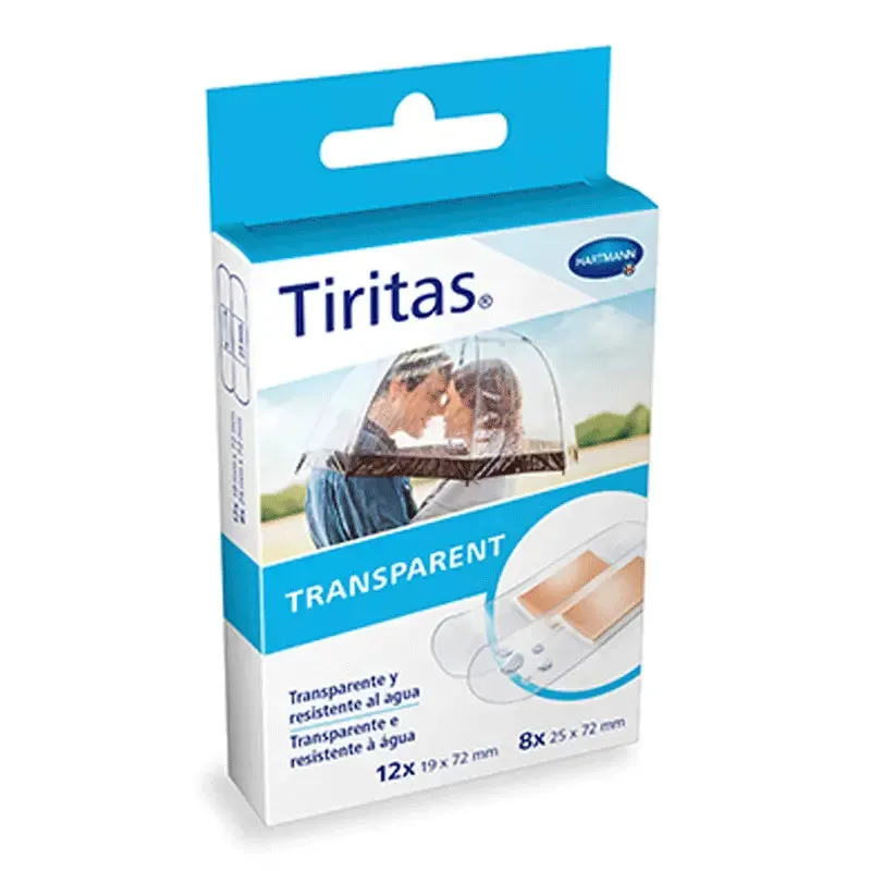 TIRITAS TRANSPARENT 20 UNIDADES SURTIDO 2 TAMAÑOS TIRITAS TRANSPARENT 20 UNIDADES SURTIDO 2 TAMAÑOS