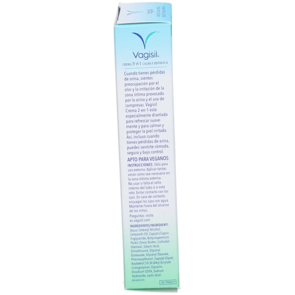 VAGISIL CUIDADO INCONTINENCIA CREMA 2 EN 1 1 ENVASE 30 G VAGISIL CUIDADO INCONTINENCIA CREMA 2 EN 1 1 ENVASE 30 G