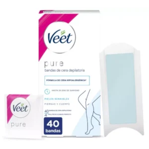 VEET PURE BANDAS DE CERA PIERNAS Y CUERPO