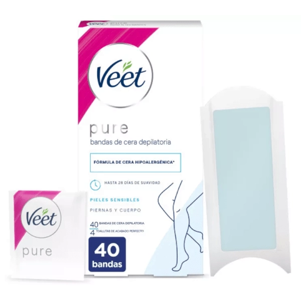 VEET PURE BANDAS DE CERA PIERNAS Y CUERPO