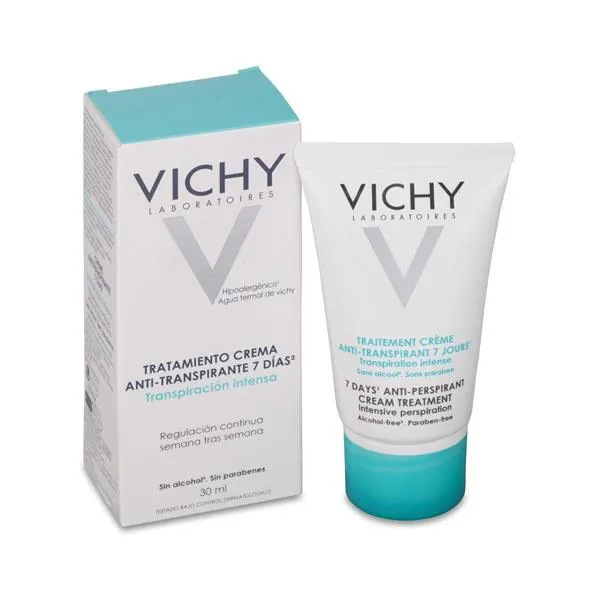 VICHY TRATAMIENTO ANTITRANSPIRANTE EFICACIA 7 DIAS CREMA 1 ENVASE 40 ml VICHY TRATAMIENTO ANTITRANSPIRANTE EFICACIA 7 DIAS CREMA 1 ENVASE 40 ml
