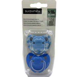 CHUPETE SILICONA ANATOMICO SUAVINEX CLASICO 6 – 18 MESES 2 UNIDADES