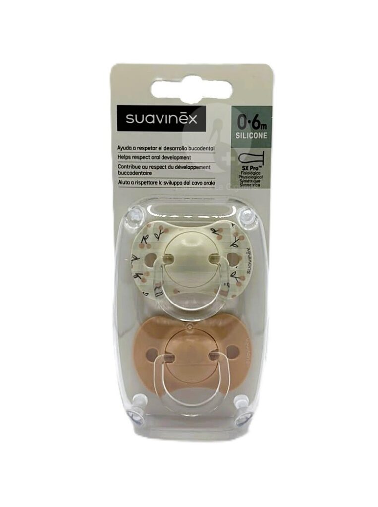 CHUPETE SILICONA FISIOLOGICO SUAVINEX 0 – 6 MESES 2 UNIDADES CHUPETE SILICONA FISIOLOGICO SUAVINEX 0 – 6 MESES 2 UNIDADES
