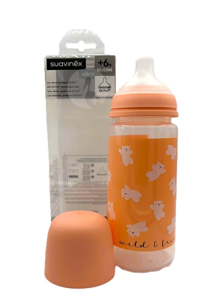 BIBERON TETINA SILICONA FISIOLOGICA SUAVINEX FLUJO L 360 ML BIBERON TETINA SILICONA FISIOLOGICA SUAVINEX FLUJO L 360 ML