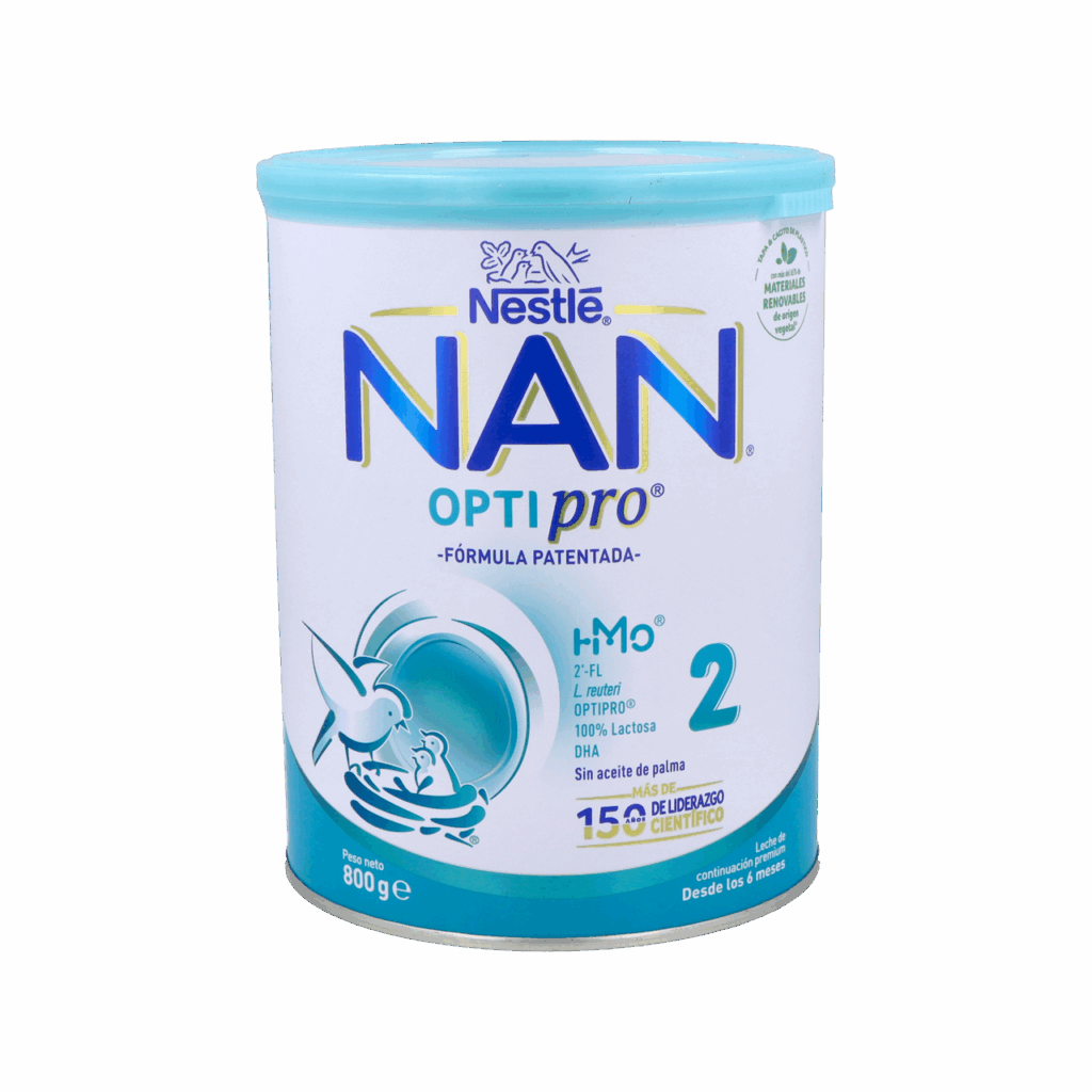NAN OPTIPRO 2 LECHE DE CONTINUACION 1 ENVASE 800 G