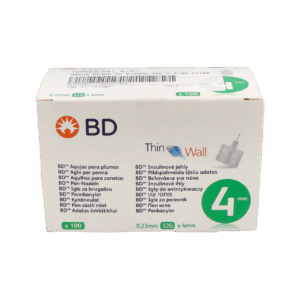 AGUJA PARA PLUMAS ESTERIL BD 100 UNIDADES 32 G (4 MM X 0,23 MM)