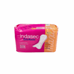 COMPRESA PERDIDAS LEVES INDASEC DISCREET MAXI 15 UNIDADES