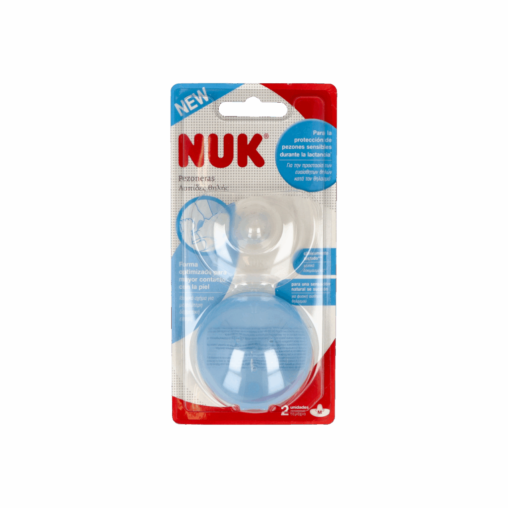 PEZONERA REDONDA SILICONA NUK 2 UNIDADES TALLA M PEZONERA REDONDA SILICONA NUK 2 UNIDADES TALLA M