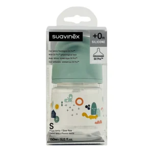 BIBERON TETINA SILICONA FISIOLOGICA SUAVINEX FLUJO M 150 ML