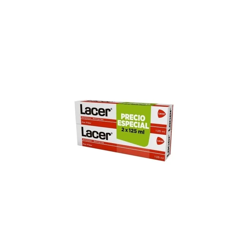 LACER DUPLO 125 ML PASTA DENTÍFRICA