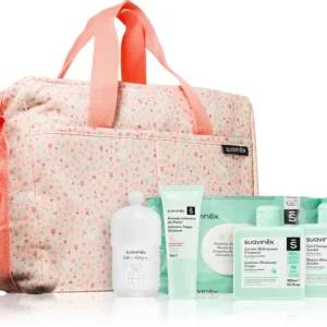 SUAVINEX CANASTILLA BABY CARE MINI BAG SET COLOR ROSA