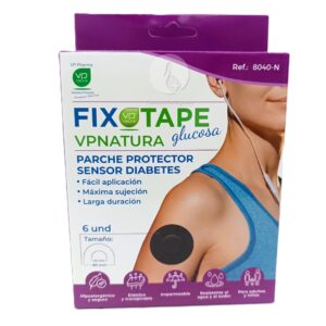 VP NATURA PARCHE PROTECTOR SENSOR DIABETES 6 UNIDADES COLOR NEGRO