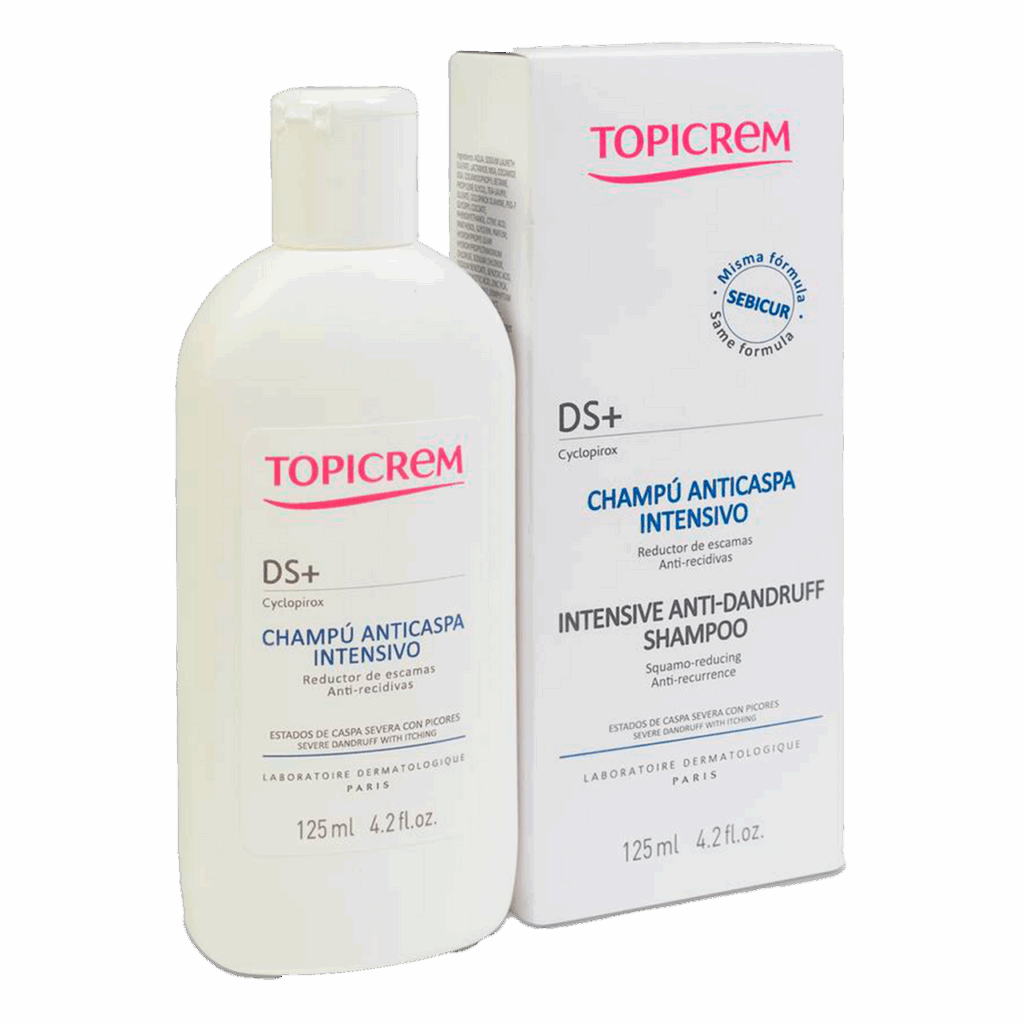 TOPICREM DS+ CHAMPU ANTICASPA INTENSIVO 1 ENVASE 125 ML