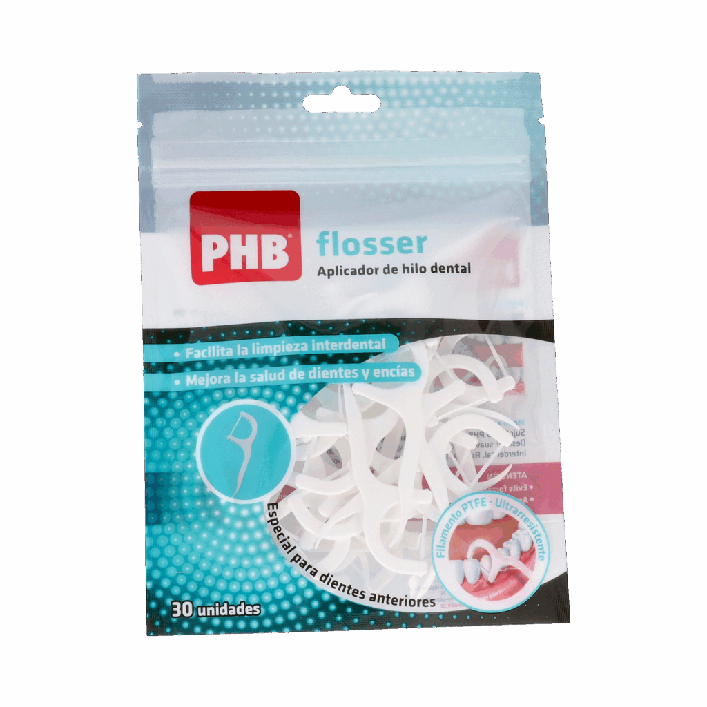 PHB APLICADOR HILO FLOSSER PTFE 30 UNIDADES PHB APLICADOR HILO FLOSSER PTFE 30 UNIDADES