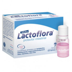LACTOFLORA PROTECTOR INTESTINAL ADULTO 10 VIALES 7 ML SABOR FRESA