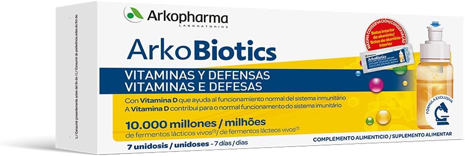 ARKOBIOTICS VITAMINAS Y DEFENSAS ADULTOS 7 UNIDOSIS ARKOBIOTICS VITAMINAS Y DEFENSAS ADULTOS 7 UNIDOSIS