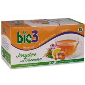 BIE3 JENJIBRE CON CURCUMA 25 BOLSITAS 1,5 G