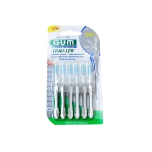CEPILLO INTERDENTAL GUM 1618 TRAV-LER 2.0 MM 6 UNIDADES