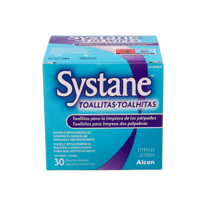 SYSTANE TOALLITAS HUMEDAS ESTERILES LIMPIEZA PARPEBRAL 30 TOALLITAS