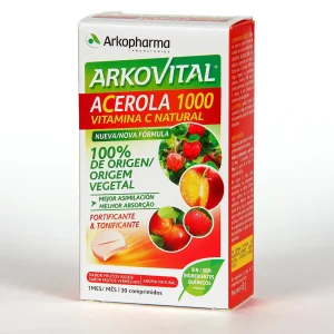 ARKOVITAL ACEROLA 1000 VITAMINA C 30 COMPRIMIDOS