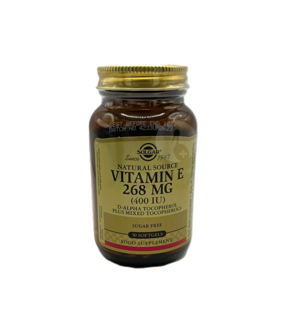 VITAMINA E 400UI (268MG) 50CAP BLANDA SOLGAR