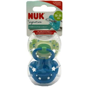 CHUPETE SILICONA NUK CLASSIC DAY NIGHT 18 – 36 MESES 2 UNIDADES