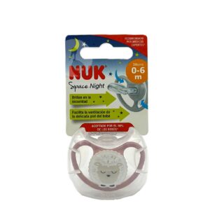 CHUPETE SILICONA NUK PM AIR NIGHT 0 – 6 MESES 1 UNIDAD