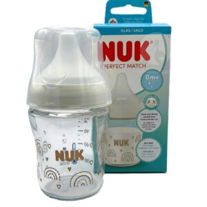 BIBERON PP SILICONA NUK PERFECT MATCH FLUJO S 1 UNIDAD 120 ML ARCOIRIS