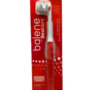 CEPILLO DENTAL ADULTO BALENE BY BEXIDENT 1 UNIDAD DUREZA SUAVE COLOR CORAL
