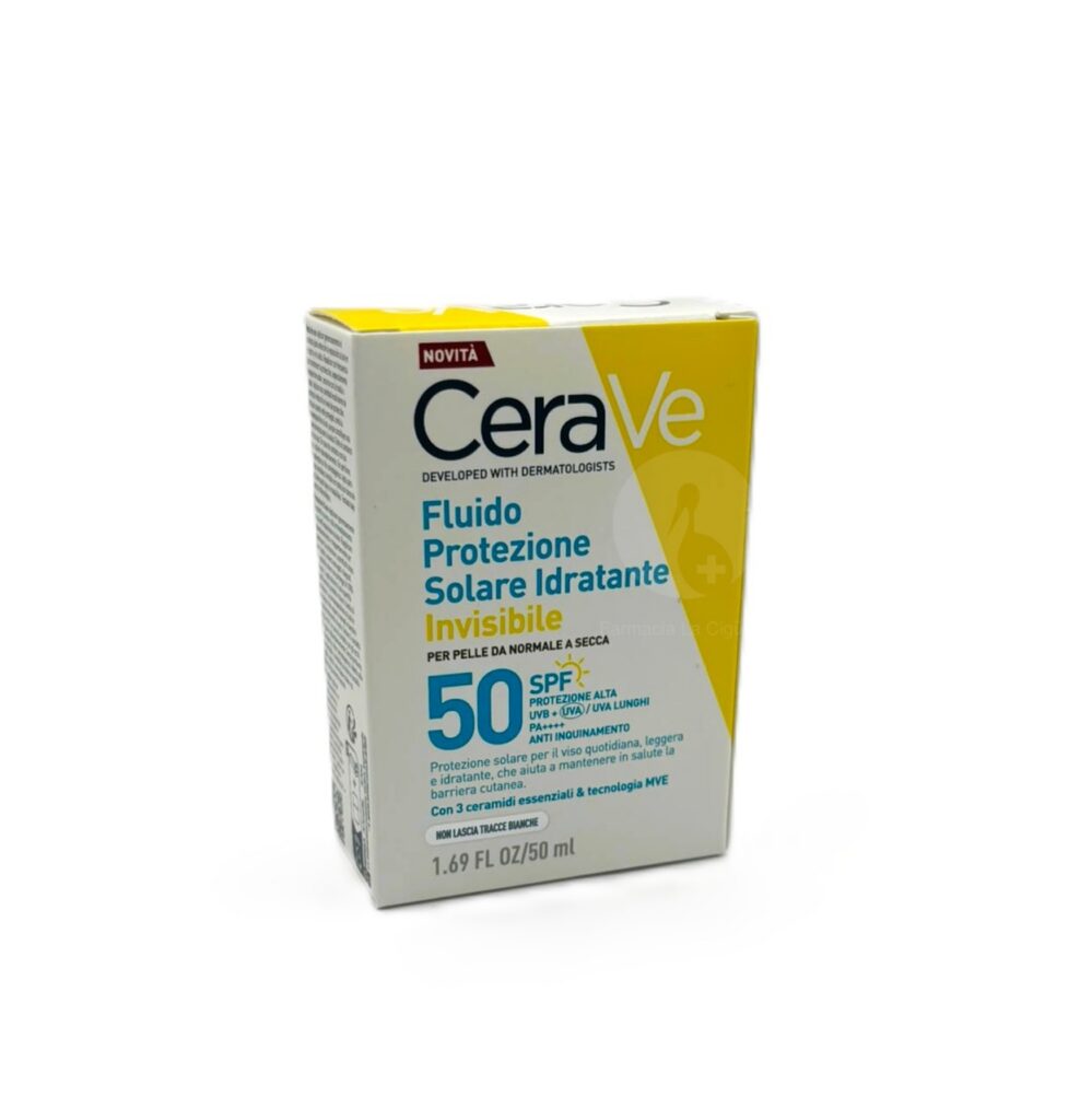 CERAVE HYDRA FACE SUN SPF50 FLUIDO 50ML CERAVE HYDRA FACE SUN SPF50 FLUIDO 50ML