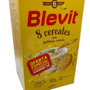 BLEVIT 8 CEREALES CON GALLETA MARIA 1 ENVASE 500 G BLEVIT 8 CEREALES CON GALLETA MARIA 1 ENVASE 500 G