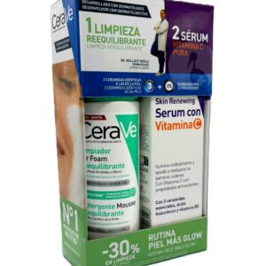 CERAVE PACK RUTINA ESPUMA LIMPIADORA+ SERUM VIT C CERAVE PACK RUTINA ESPUMA LIMPIADORA+ SERUM VIT C