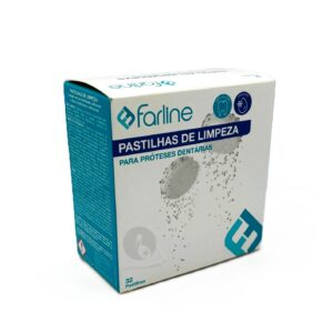 FARLINE PASTILLAS LIMPIADORAS LIMPIEZA PROTESIS DENTAL 32 TABLETAS