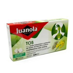 JUANOLA TOS 20 COMPRIMIDOS PARA CHUPAR SABOR MENTA EUCALIPTO JUANOLA TOS 20 COMPRIMIDOS PARA CHUPAR SABOR MENTA EUCALIPTO