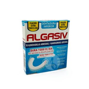 ALGASIV ALMOHADILLAS ADHESIVAS DENTADURA INFERIOR 18 UNIDADES ALGASIV ALMOHADILLAS ADHESIVAS DENTADURA INFERIOR 18 UNIDADES