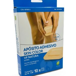 APOSITO ESTERIL ADHESIVO VP NATURA 10 UNIDADES 10 CM X 8 CM SKIN COLOR